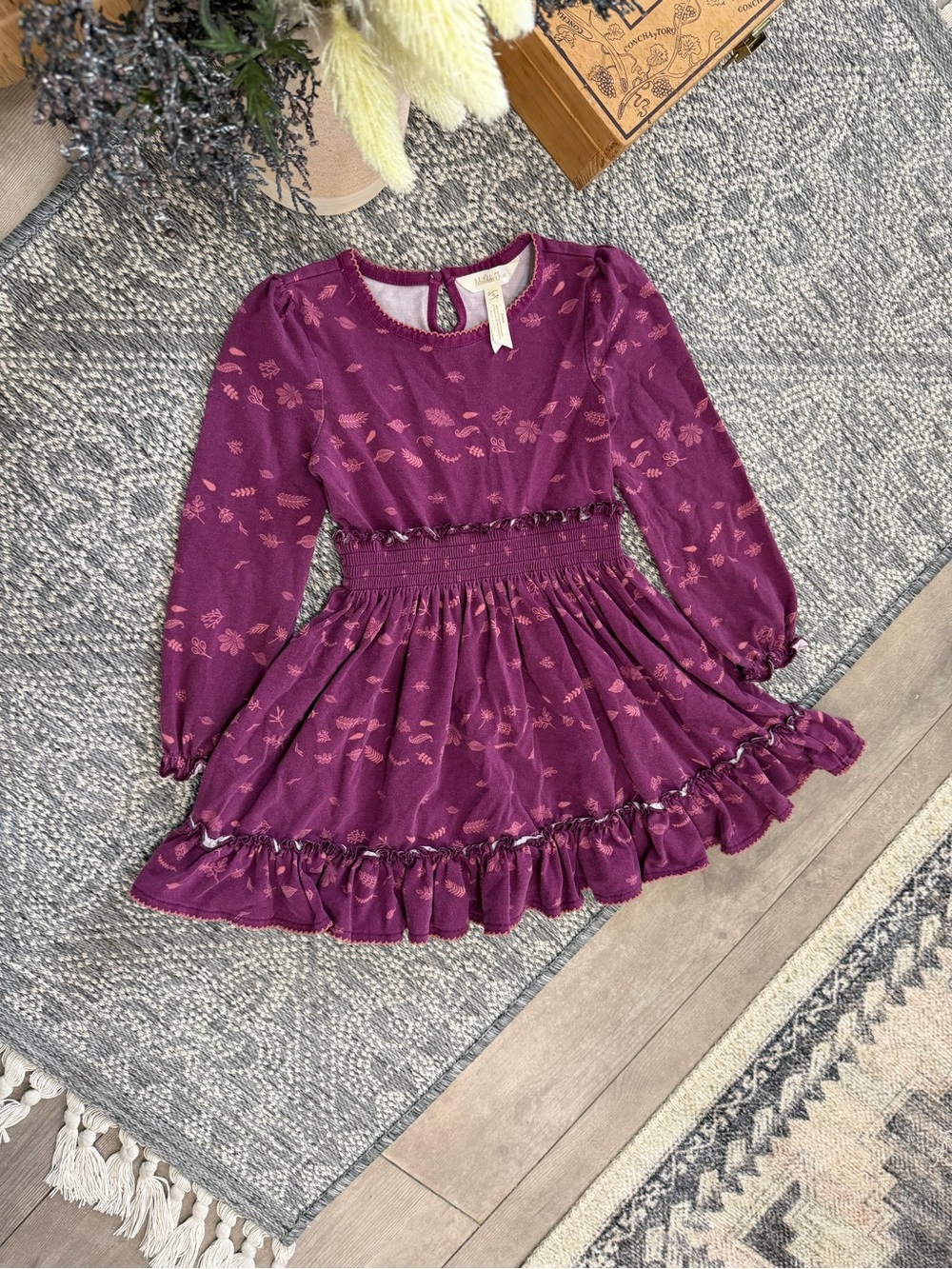 Matilda Jane Girls Choose your own path Apple Cider Dress Size 4 Autumn Fall - Picture 13 of 16